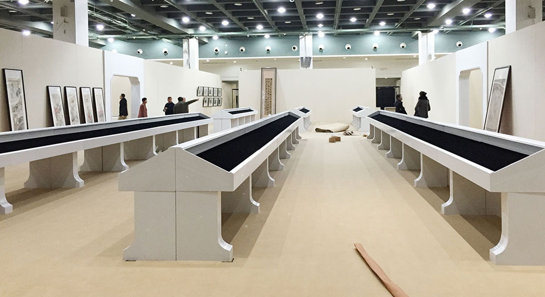 木(mù)質烤漆手卷櫃丨手卷台丨冊頁櫃