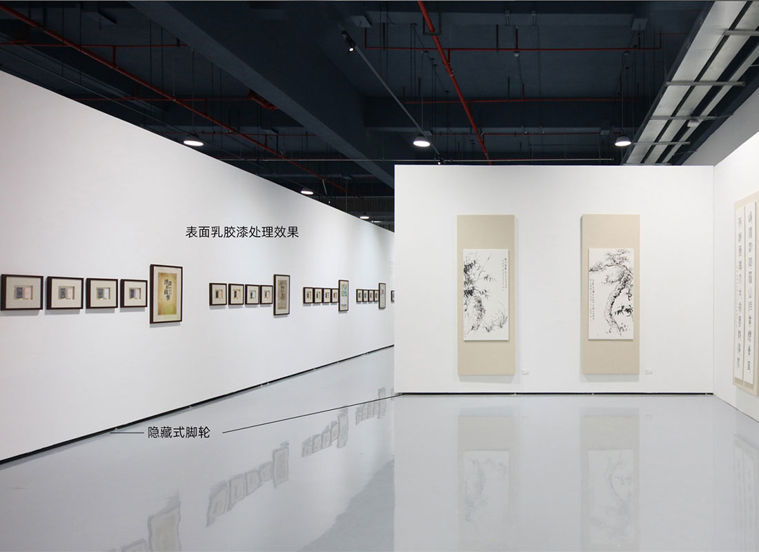 移動展牆表面處理(lǐ)後效果