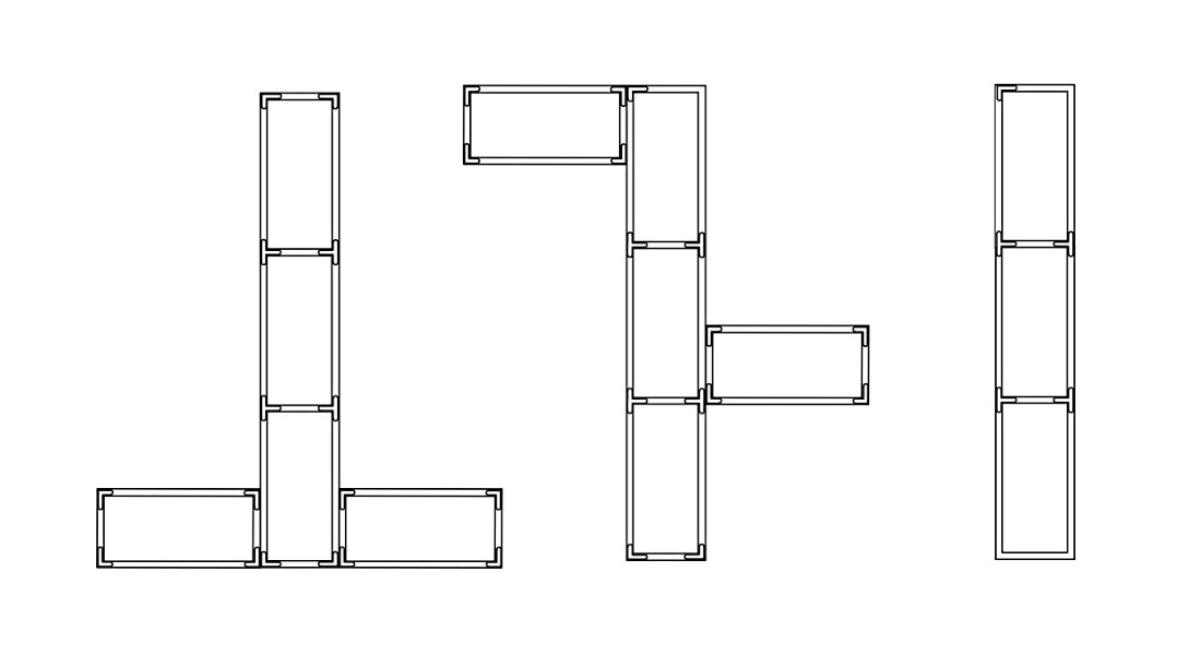 模塊化(huà)移動展牆形态示意 模塊化(huà)移動展牆形态示意
