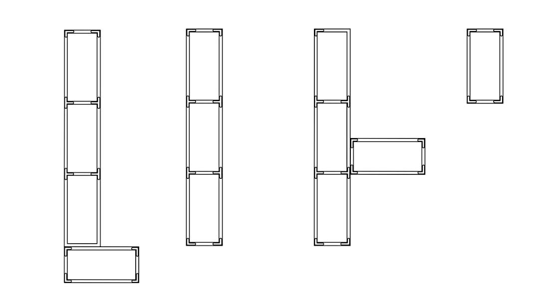 模塊化(huà)移動展牆形态示意 模塊化(huà)移動展牆形态示意