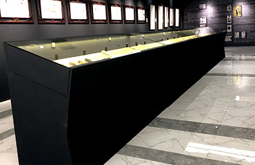 單面型-斜面手卷櫃 材質烤漆 內(nèi)置高(gāo)亮(liàng)度LED燈帶