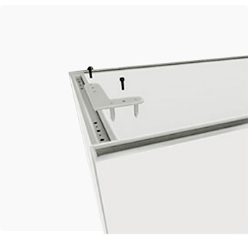 第一(yī)步，連接件(jiàn)放(fàng)置在鋁合金(jīn)卡槽